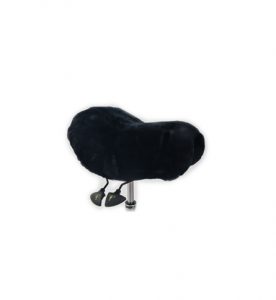 Large size sheepskin cover accessories in black