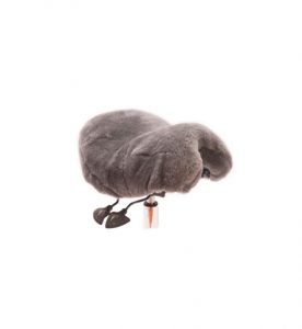 Large size sheepskin cover accessories in charcoal