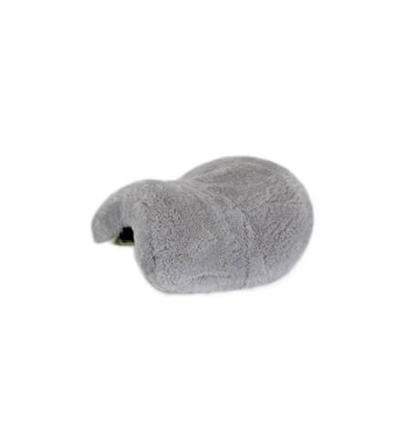 Large size sheepskin cover accessories in light grey